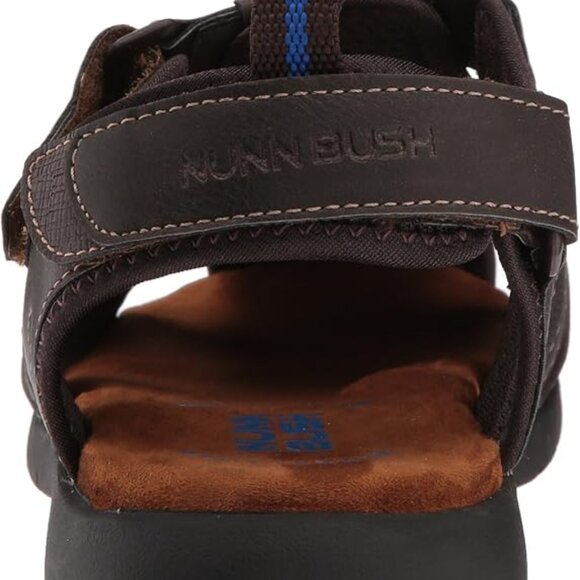 Nunn Bush Men\'s Rio Grande Closed Toe Fisherman Sandal Sandal, brown, 9 Wide US main image 5